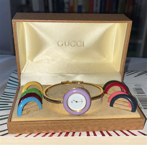 gucci interchangeable bezel watch dupe|vintage gucci change bezel watch.